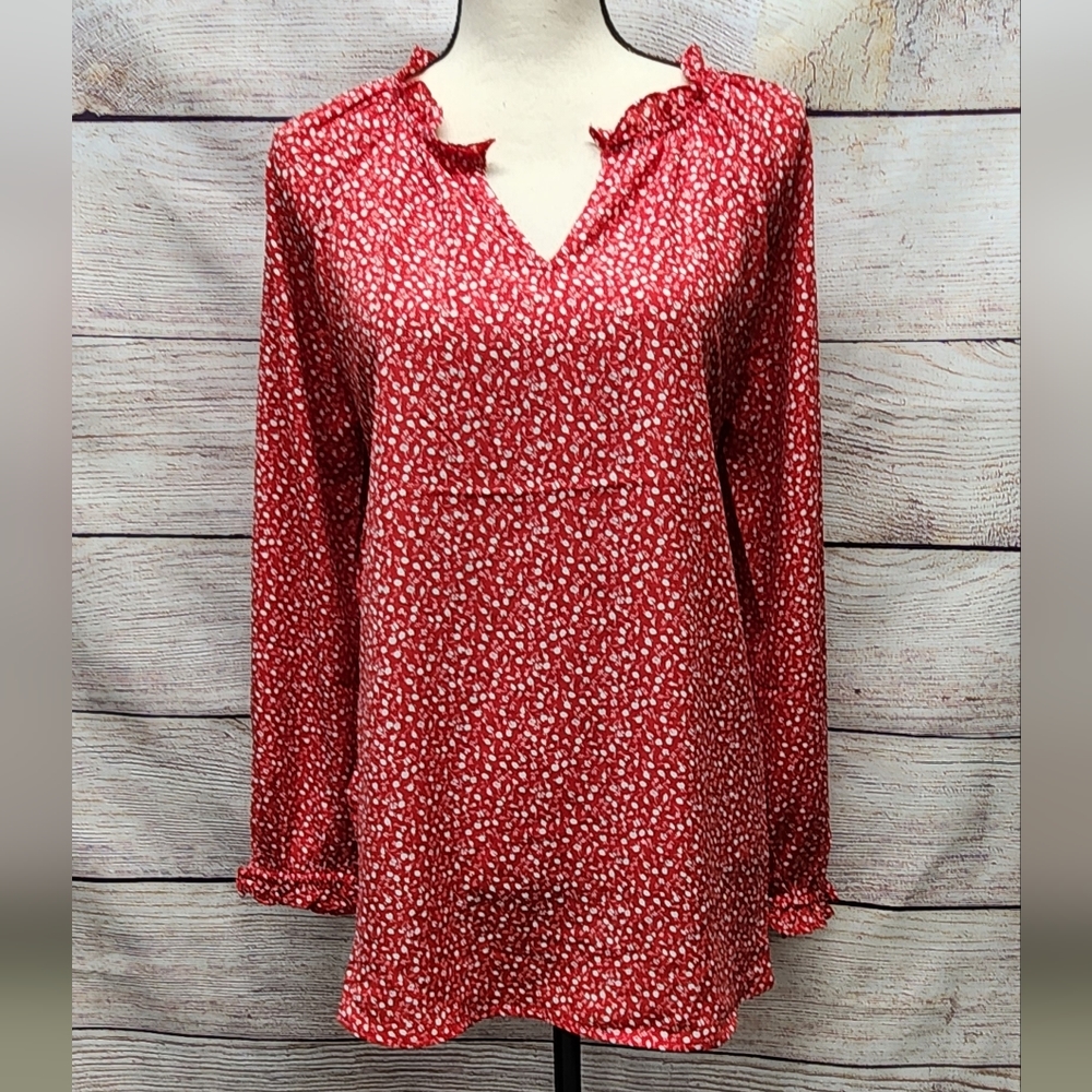 NEW!!! Women's Isabel Maternity red floral top